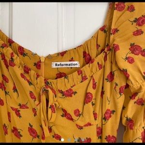 Reformation floral midi dress